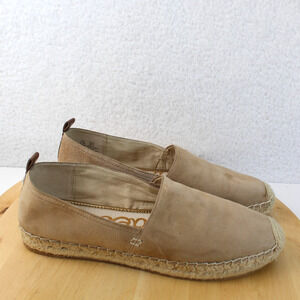 Sam Edelman Flats Espadrilles 8.5 Suede Beige Slip On Comfort Casual Office